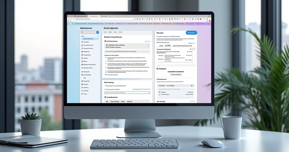 Tela de plataforma digital de contratos imobiliários 