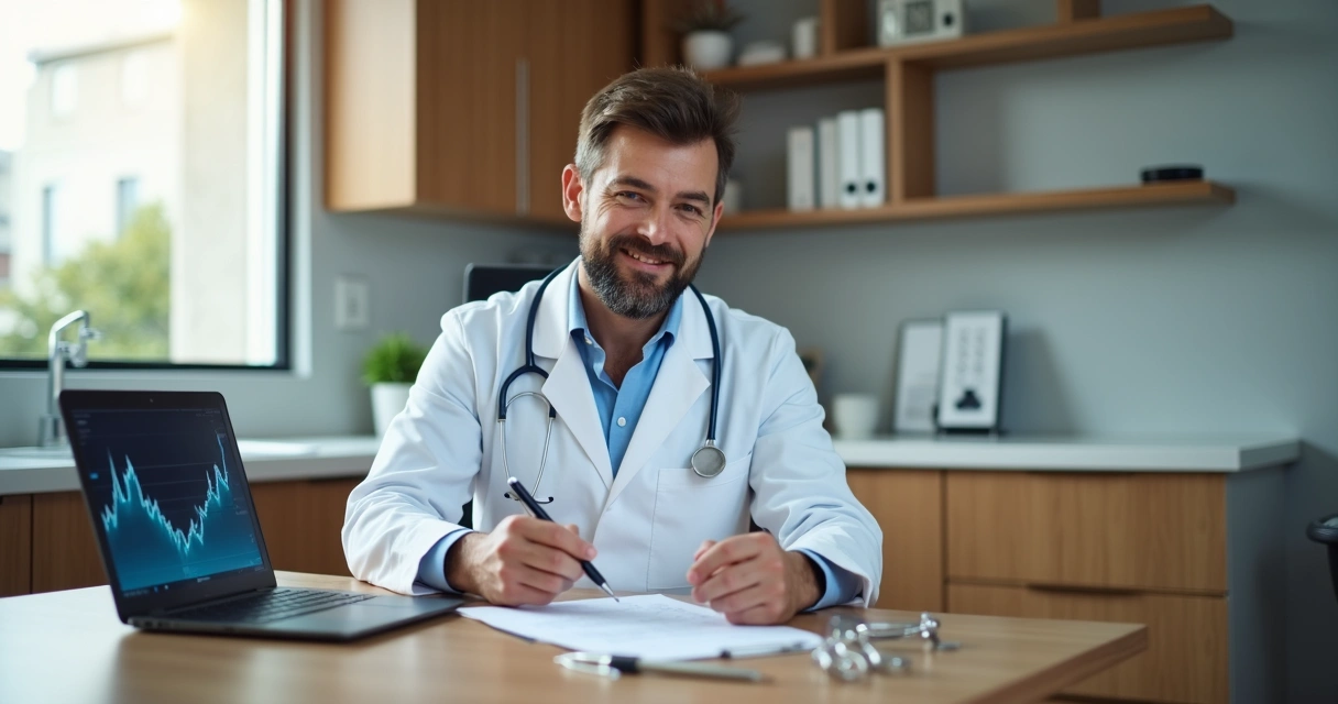 Pessoa revisando contrato em clínica odontológica