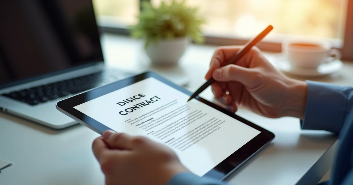 Processo de assinatura digital de contrato online 