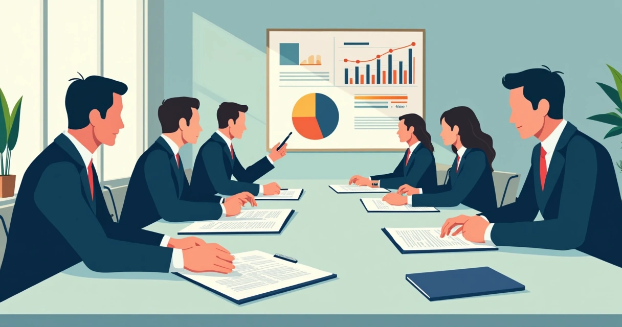 Contrato de seguro de vida empresarial sobre uma mesa de reuniões 