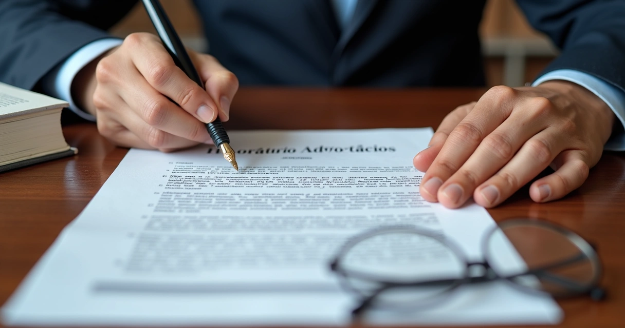Assinatura de contrato de honorários advocatícios para inventário. 