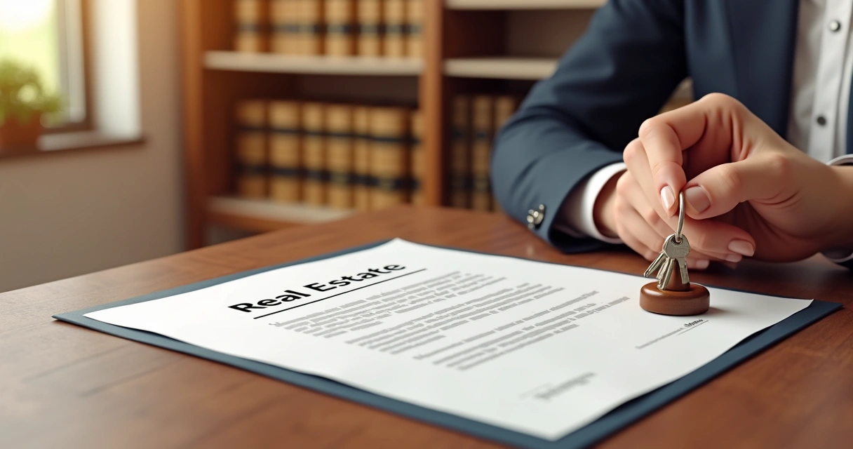 Documento de contrato de imóvel com carimbo em cartório 