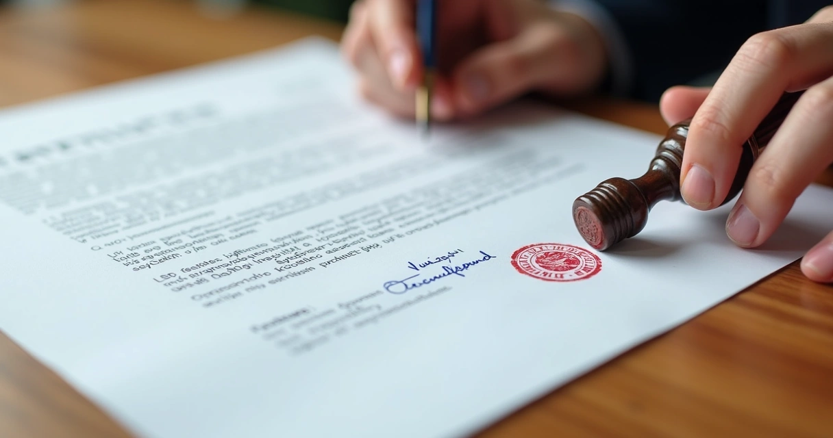 Contrato traduzido e com selo oficial de tradução juramentada 