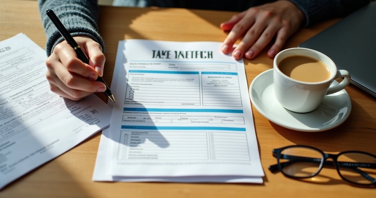 Pessoa preenchendo declaração de saúde para contratar plano 