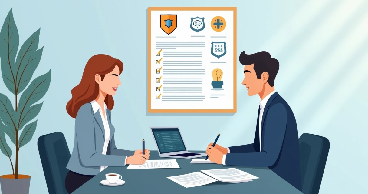 Empresario assinando contrato de prestacao de servicos com cliente na mesa de reuniao 