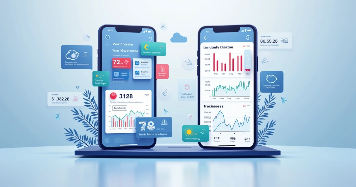 Contratos de previsão sobre política e tempo exibidos em aplicativo ao lado de gráfico
