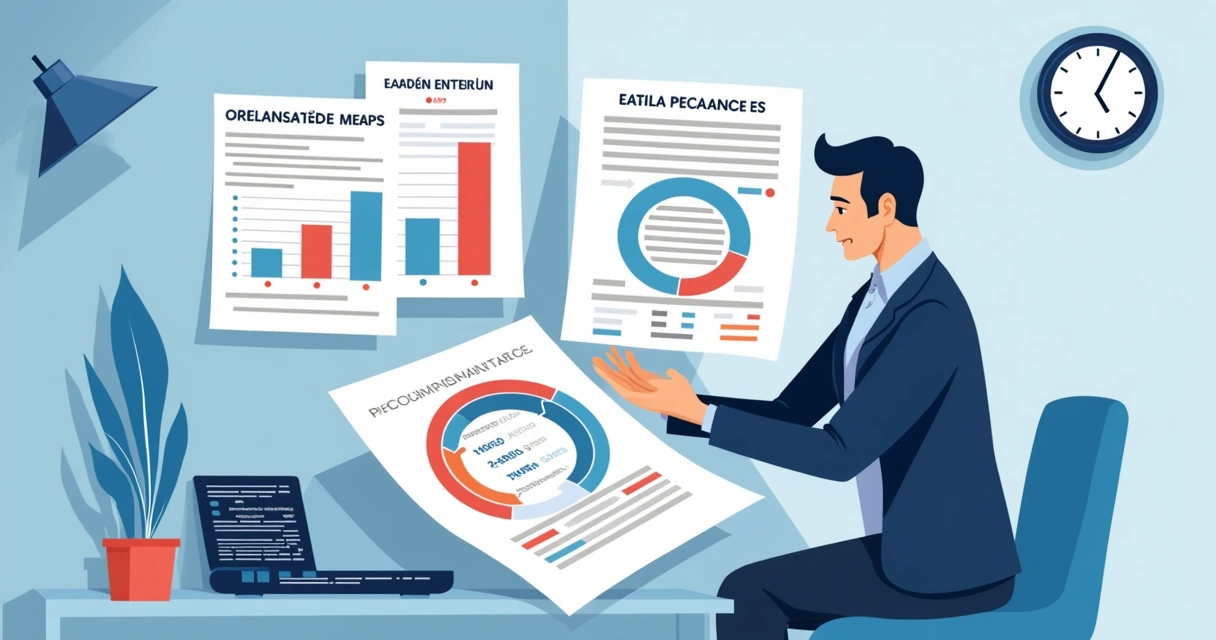 Pessoa analisando contrato de seguro com gráfico na mesa 