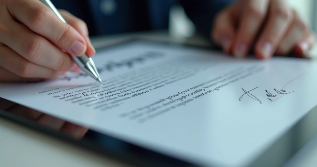 Contratos digitais para holding familiar em tablet 