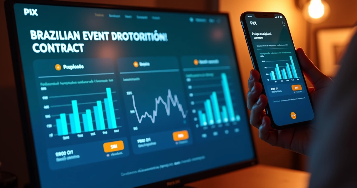 Tela mostrando contratos digitais de previsão sobre eventos do Brasil