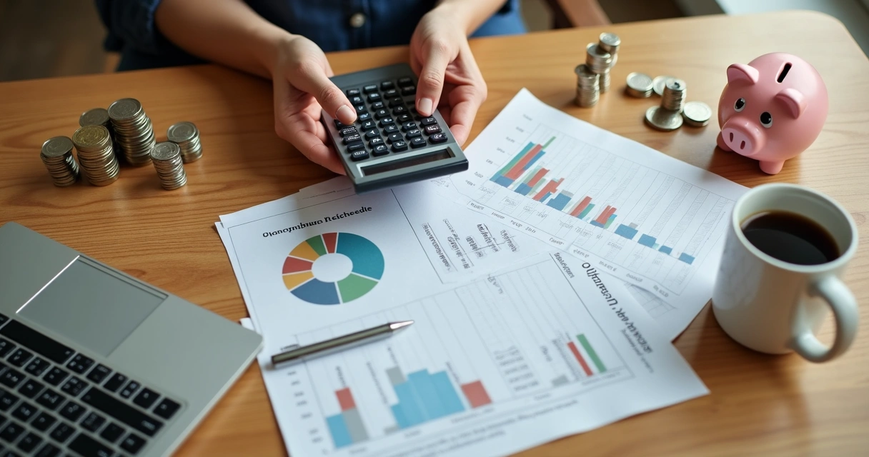 Pessoa calculando contribuições para fundo de aposentadoria individual 