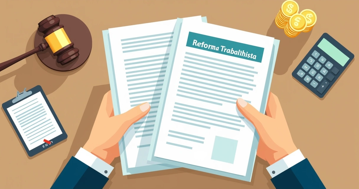 Documento sobre Reforma Trabalhista e contrato sindical