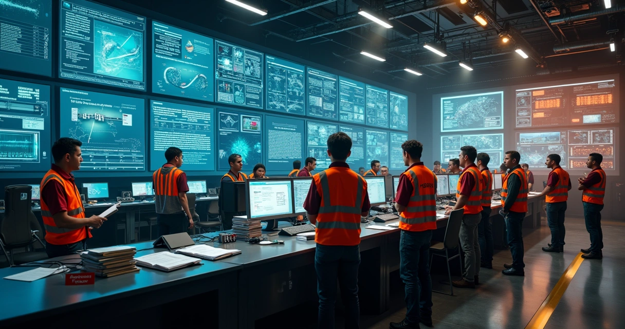 Control room split between shallow compliance and calm emotional safety 