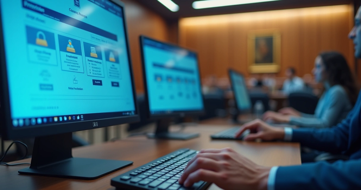 Tela de controle de acesso e transparência legislativa 