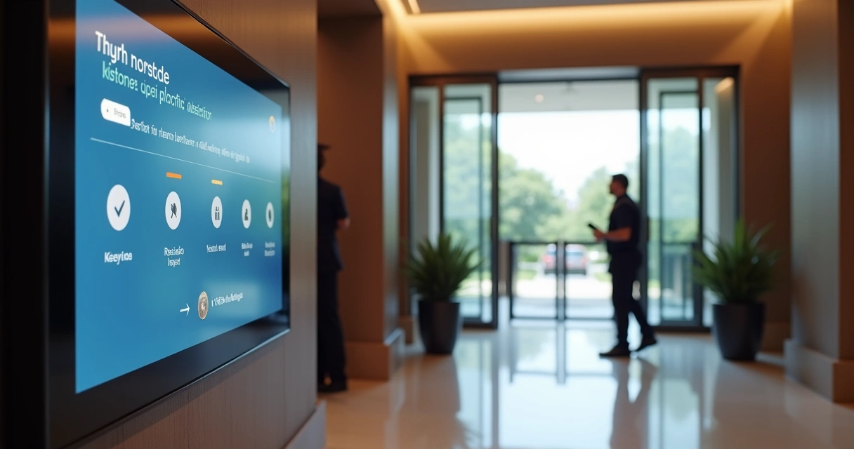 Painel de controle digital para acesso de pessoas em condomínio