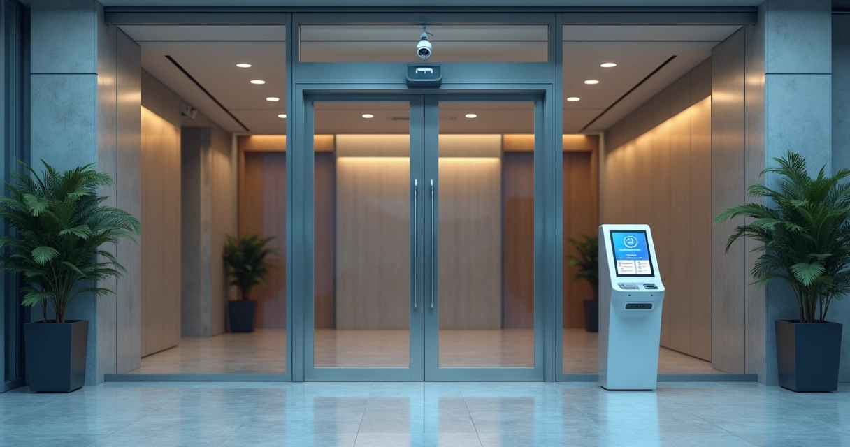 Entrada com controle facial integrado a monitoramento inteligente 