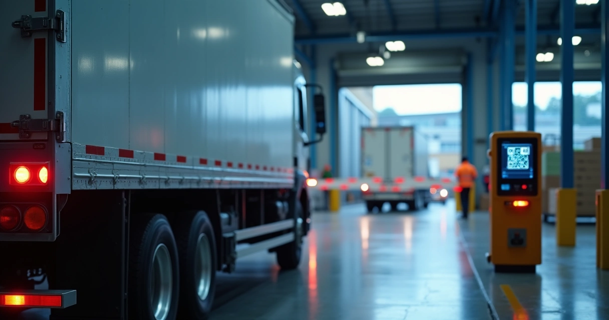 Controle de acesso digital de caminhão em portaria