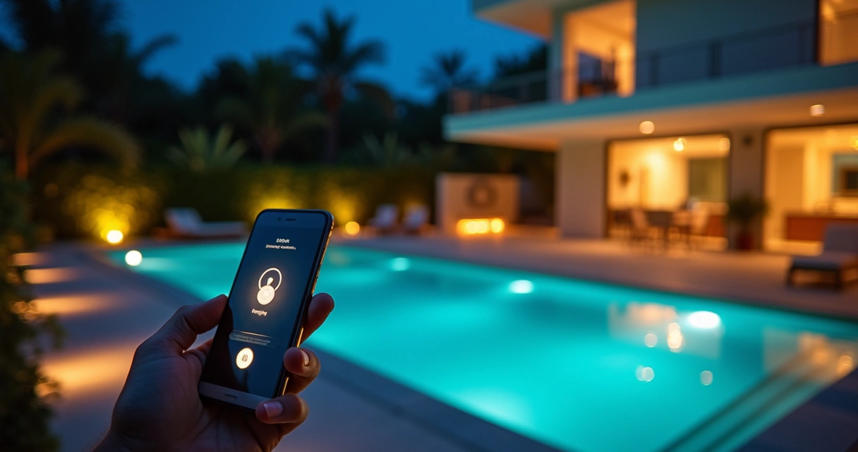 Controle de automação para iluminação embutida no piso 