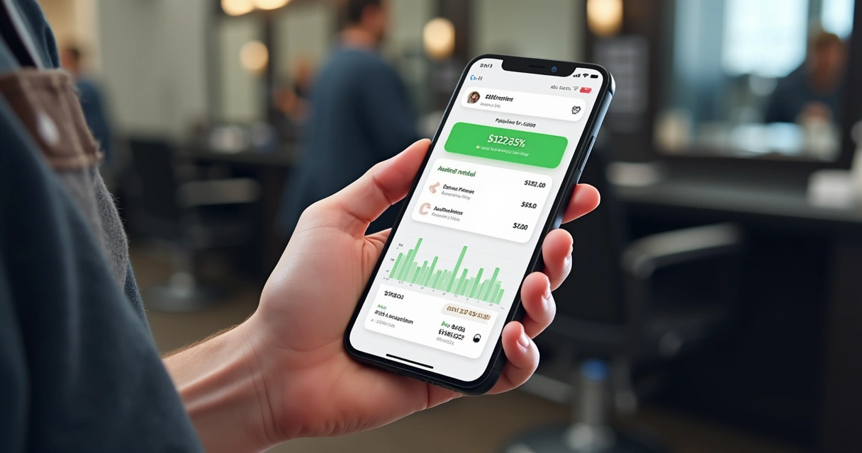 Controle do caixa de barbearia em app fácil 