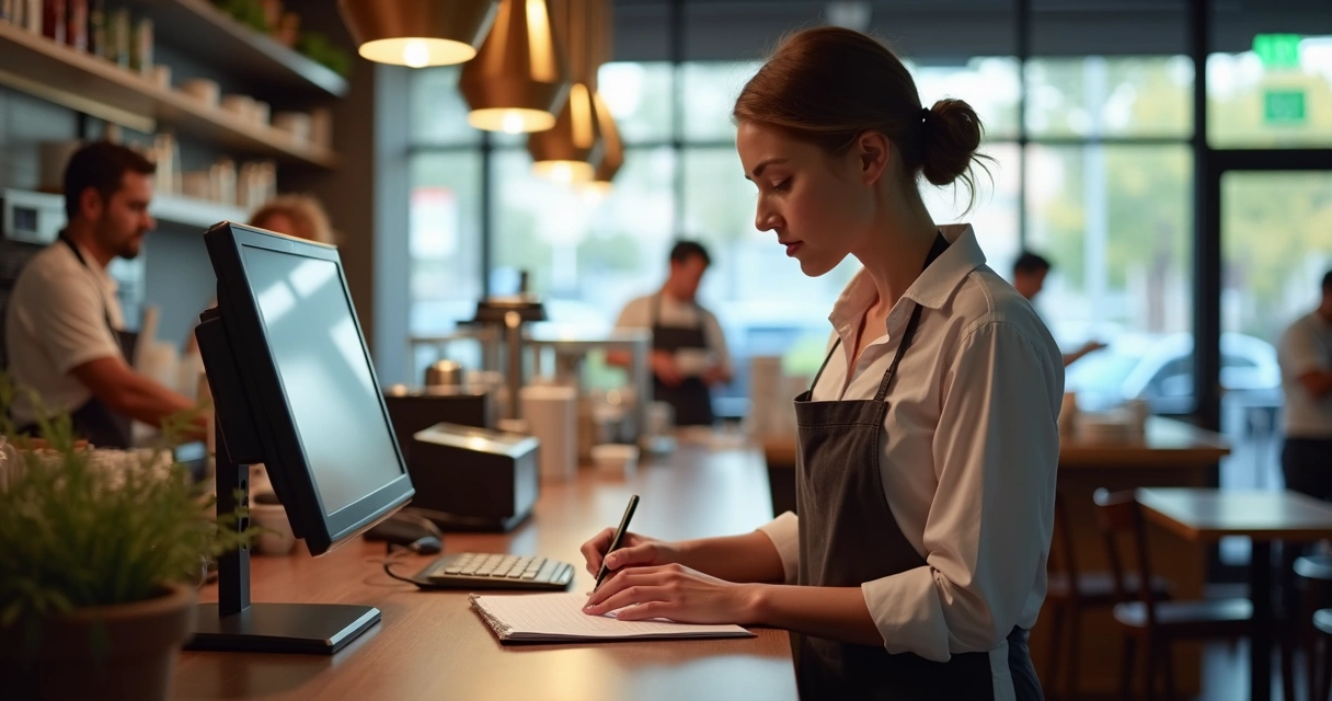 Registro diário de entradas e saídas no restaurante