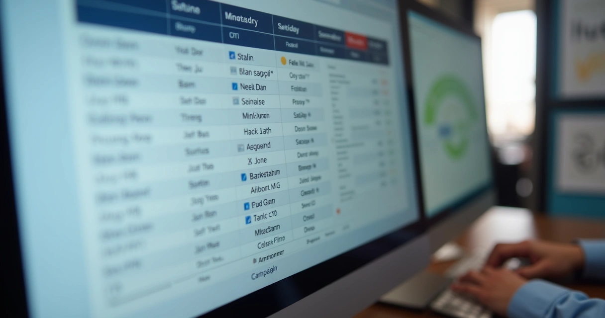 Tela de software de campanha eleitoral com contatos e tarefas 