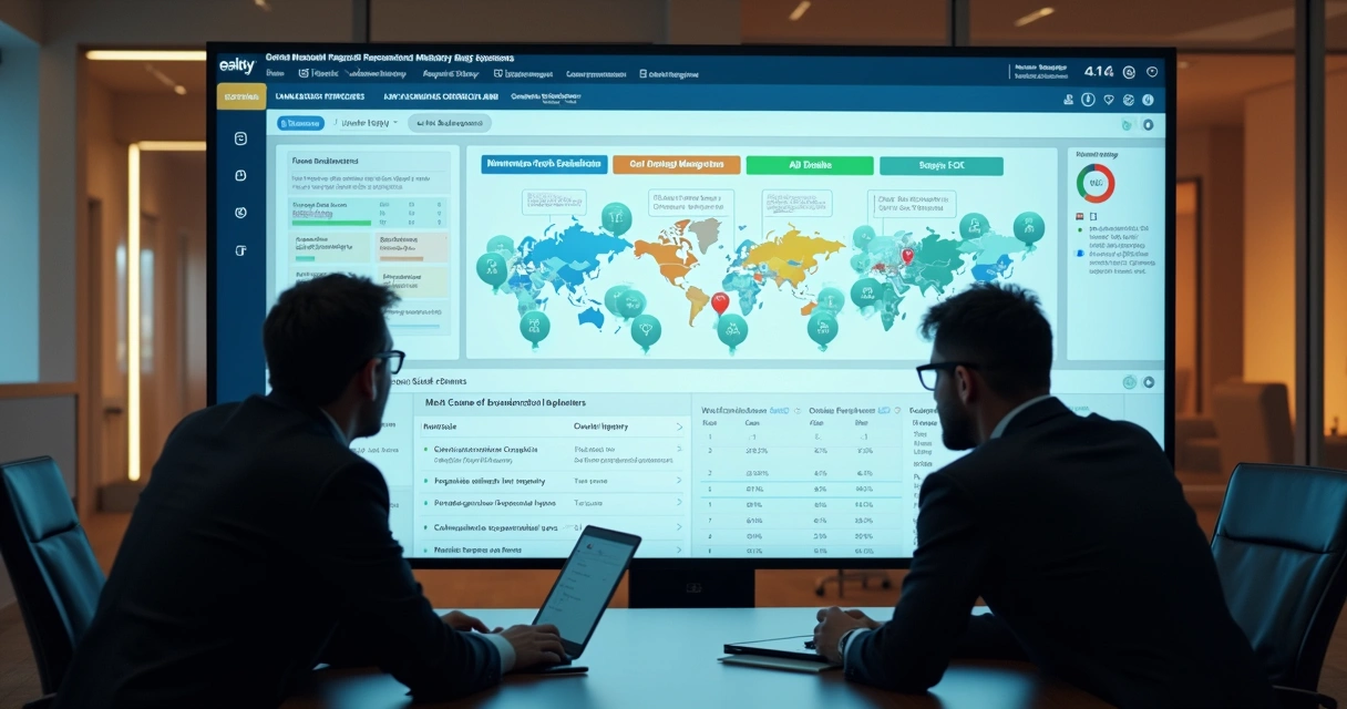 Painel digital de controle do pós-obra em construtora 