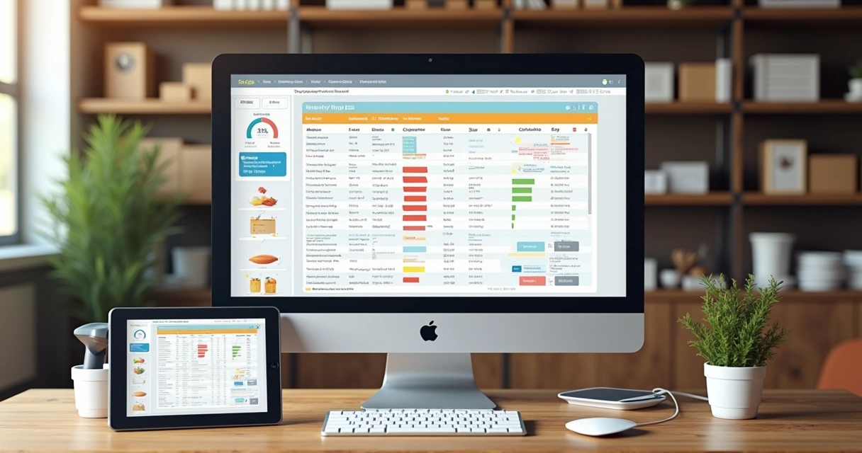 Sistema digital para controle de estoque em computador e tablet 