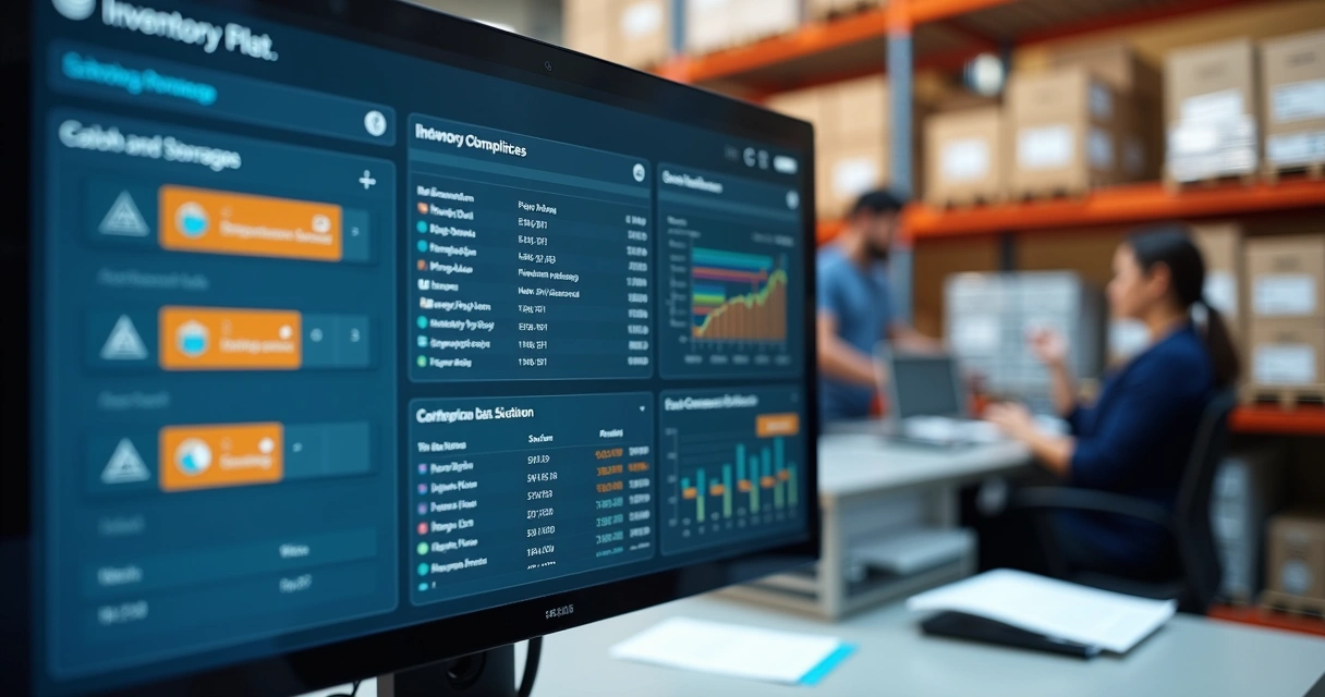 Tela de controle de estoque do ERP eRevendedor 