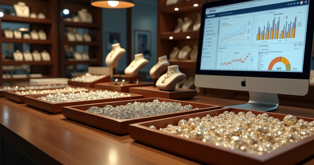 Gestão de estoque de semijoias em loja de joalheria 