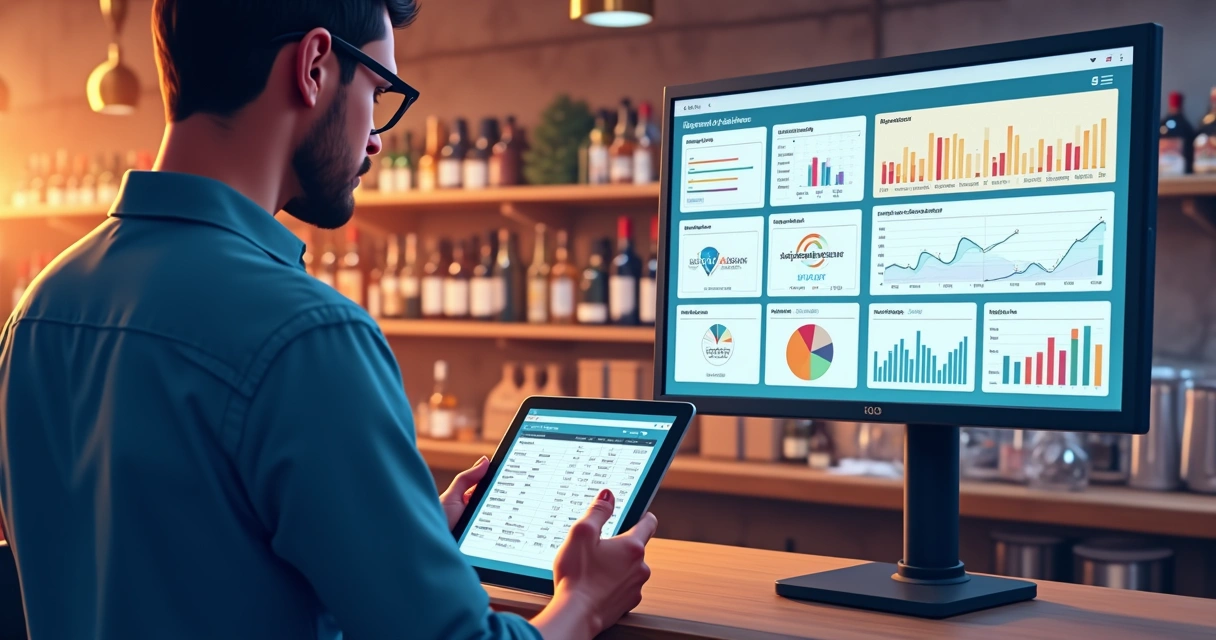Controle de estoque conectado a sistema PDV com dashboards de vendas 