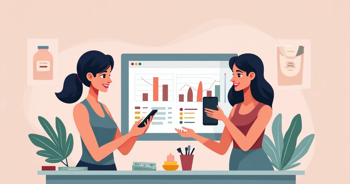 Aplicativo de controle financeiro para depiladoras mostrando receitas e despesas separadas na tela do celular 