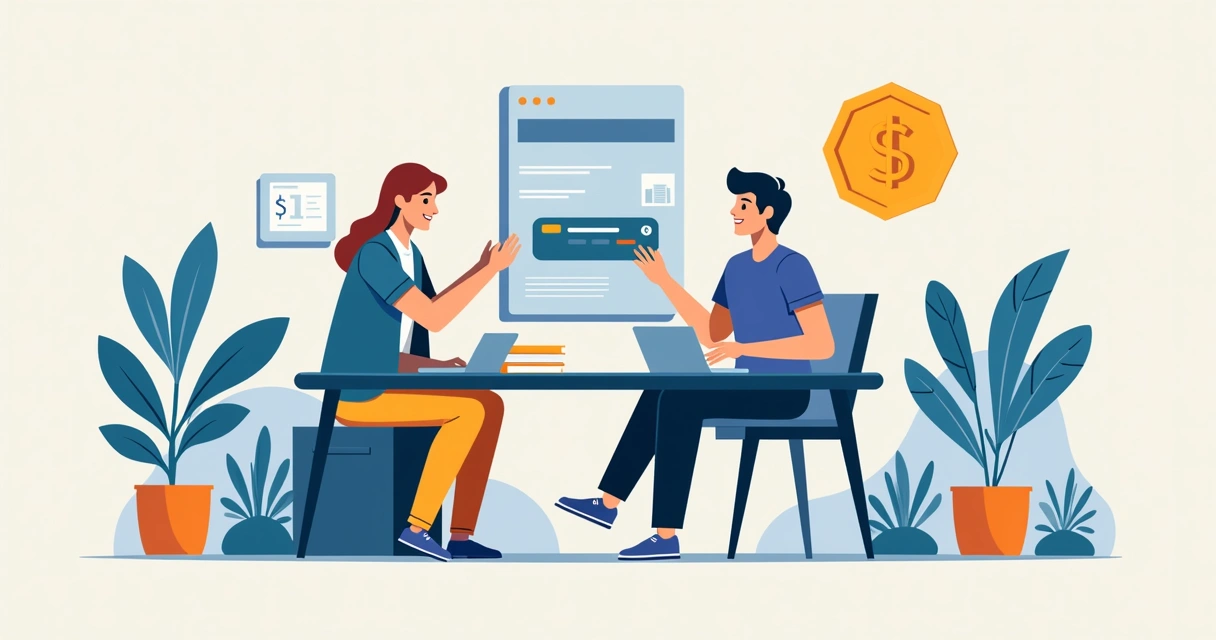 Pessoa organizando dívidas do cartão de crédito com ajuda de aplicativo financeiro no celular 