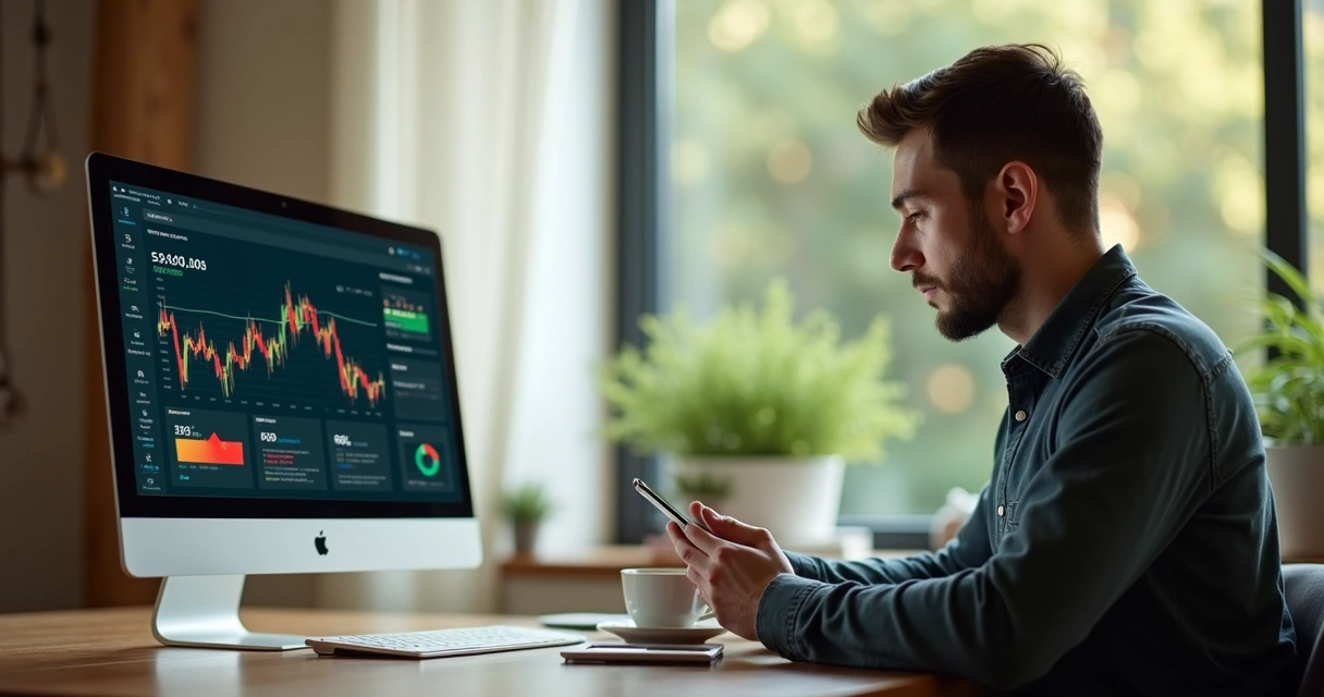 Pessoa usando celular para anotar gastos no WhatsApp