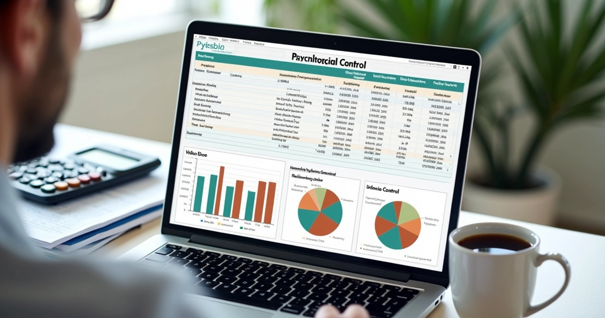 Planilha digital de controle financeiro para consultório de psicologia