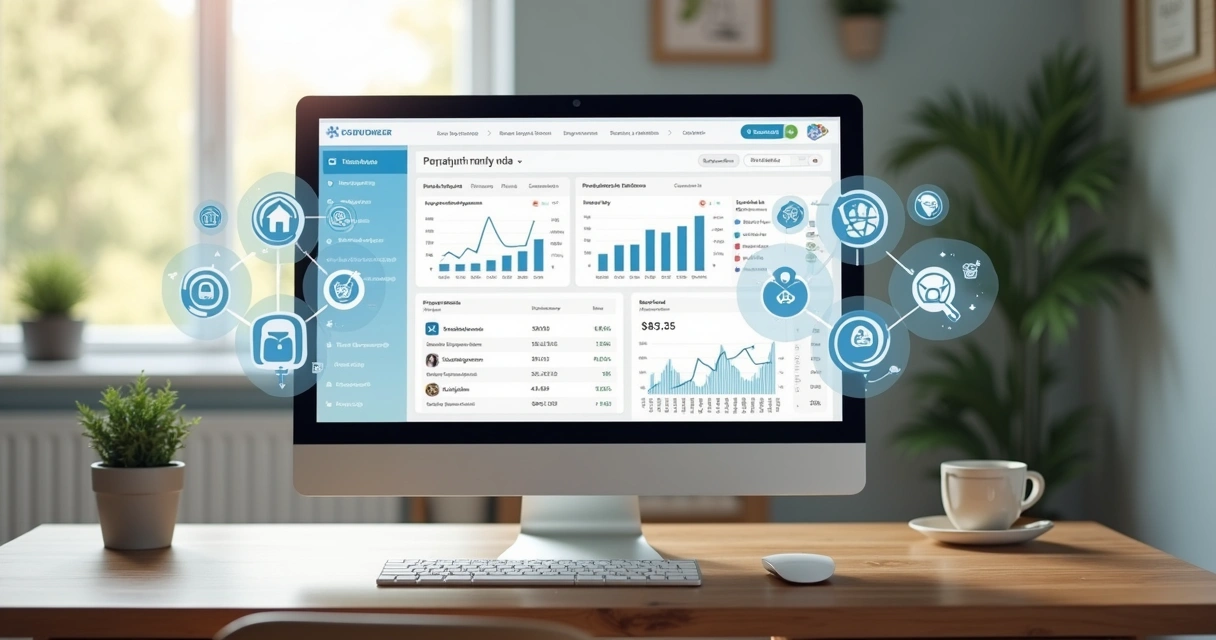 Painel mostrando dados criptografados de um controle financeiro para MEI