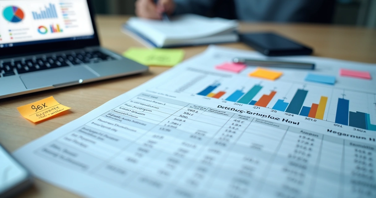 Planilha de fluxo de caixa com calculadora e relatórios financeiros 