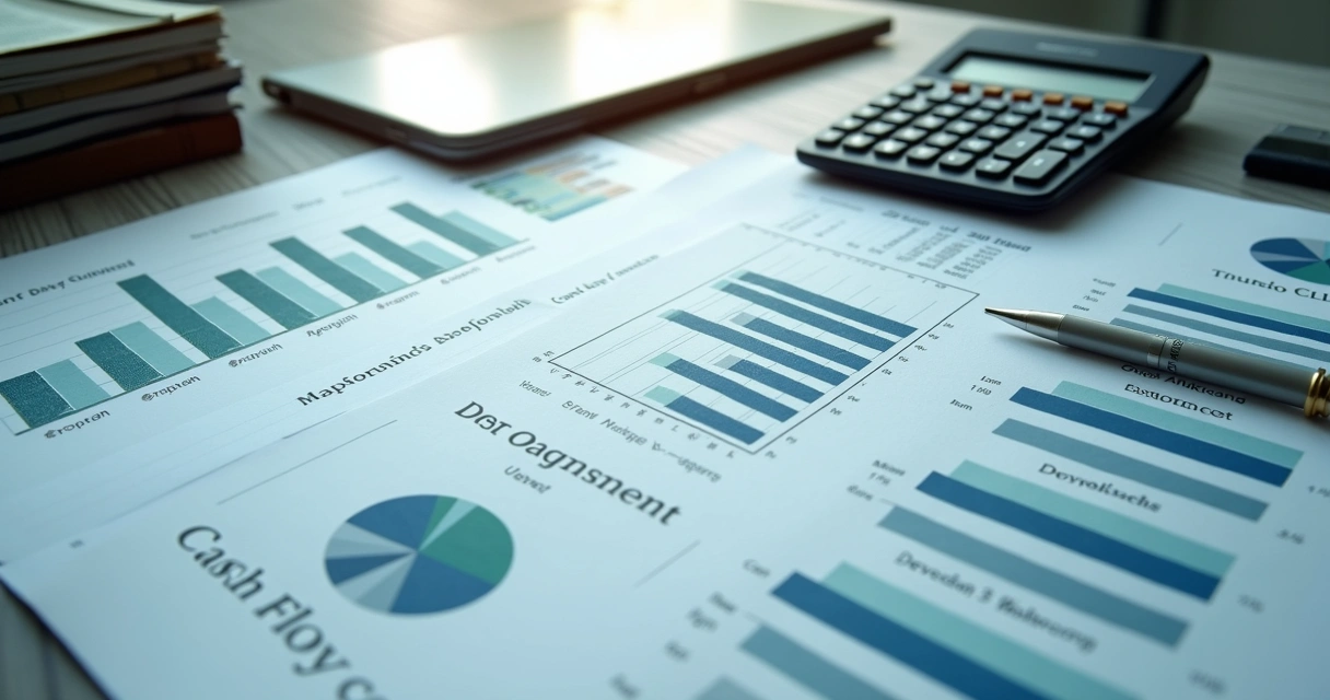 Gráfico de controle de fluxo de caixa para logística transportes 