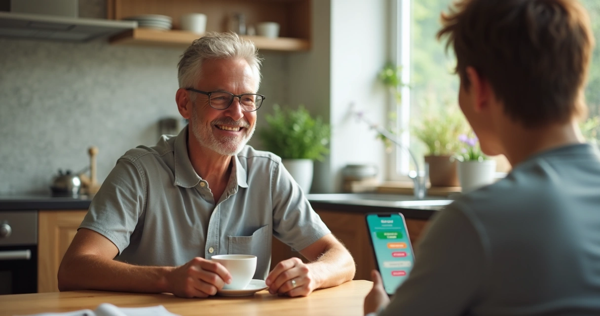 Pessoa mexendo no WhatsApp para registrar gastos financeiros 