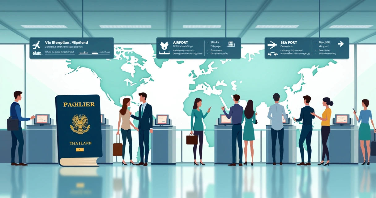 Painel de imigração com passaporte e calendário de 30 dias