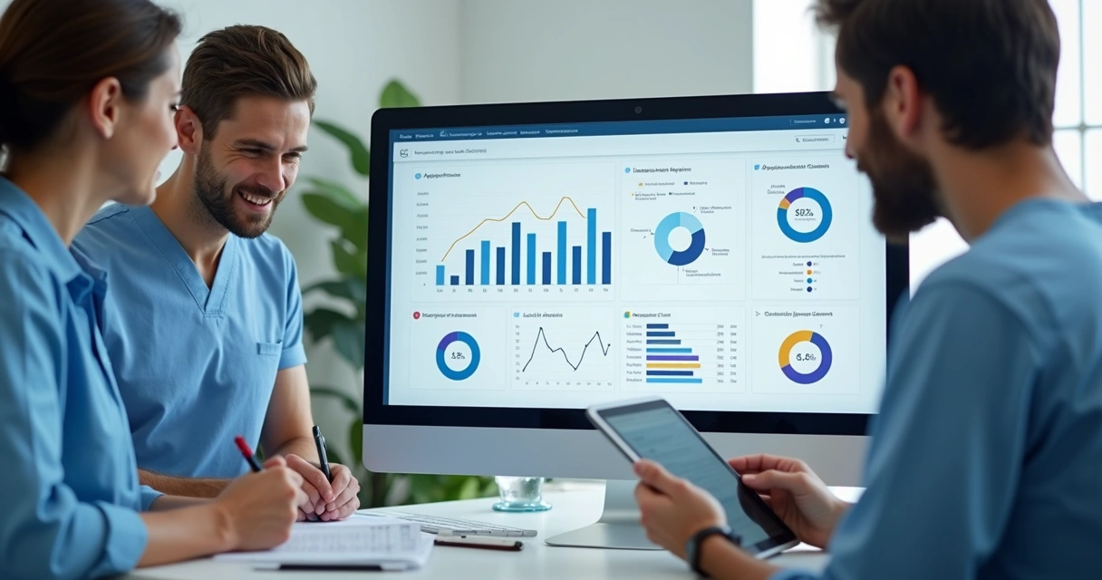 Gestão de leads odontológicos no computador