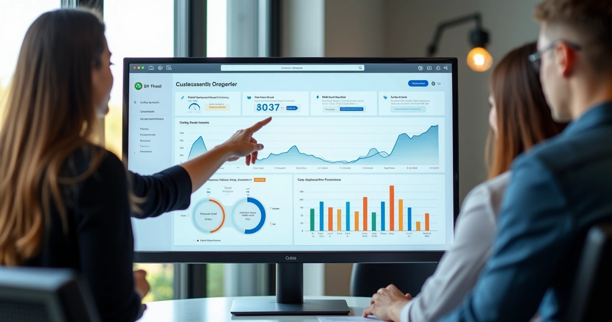 Dashboard digital exibindo controle de leads de vendas