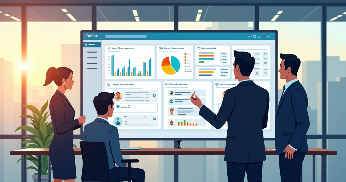 Gestão online de pedidos e clientes em painel digital 