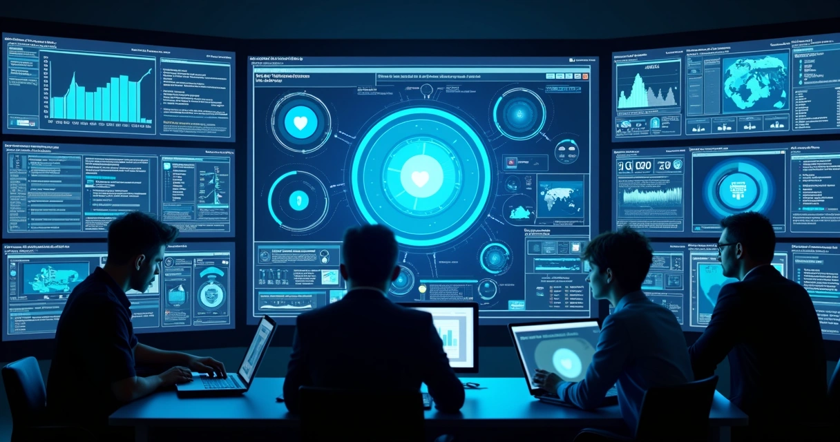 Dashboard com controle de publicidade digital e indicadores de ambiente seguro