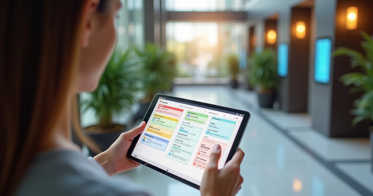 Pessoa usando aplicativo de tarefas para condomínios 