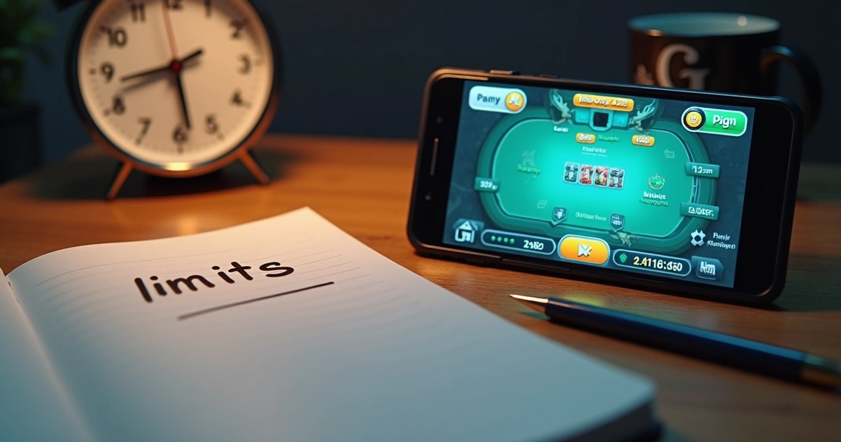 Relógio ao lado de celular com app de jogos