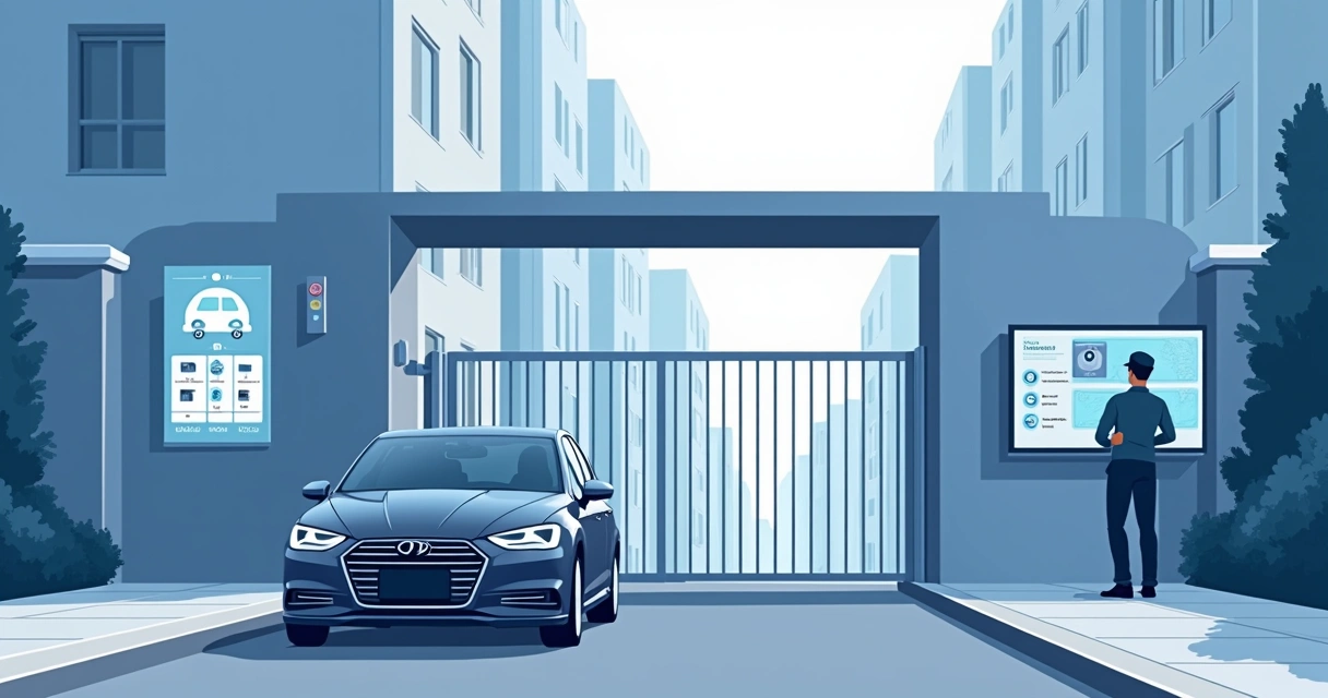 Registro digital de veículos em entrada de condomínio 