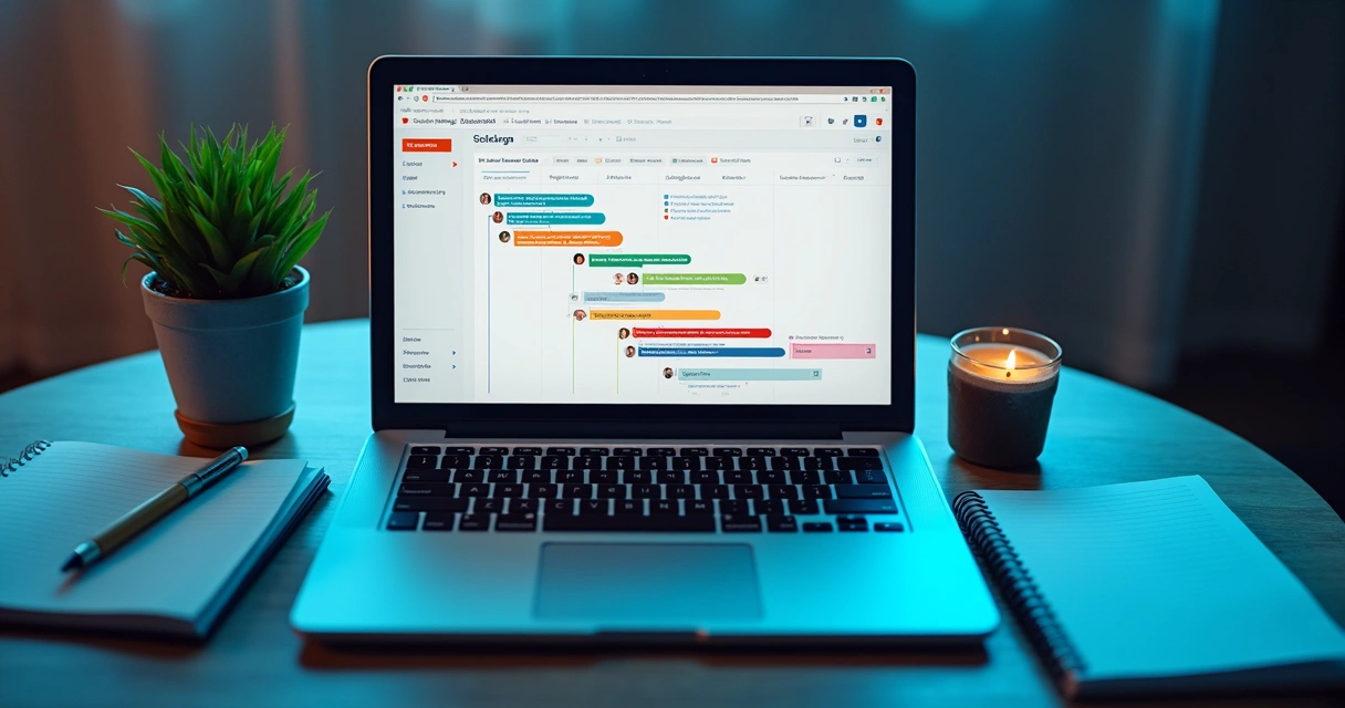 Painel de controle de versões visual do GitHub 