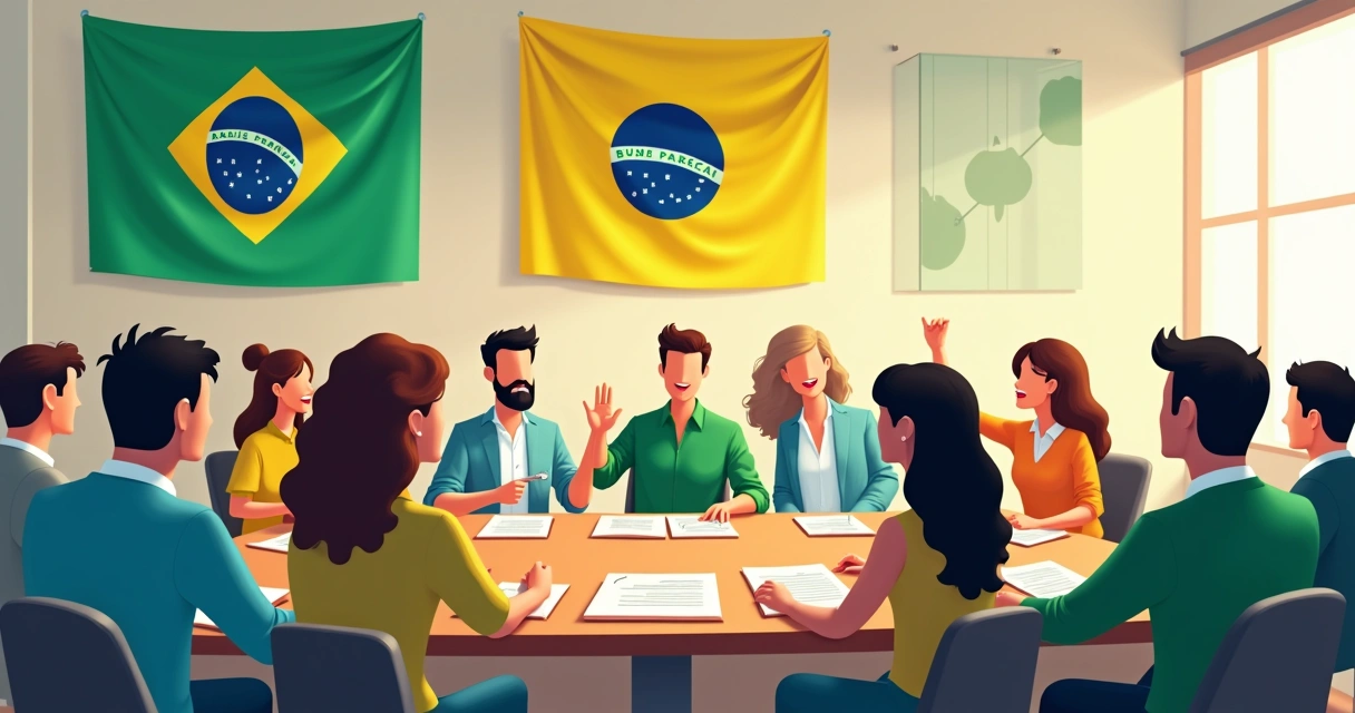 Reunião de partido político em convenção 
