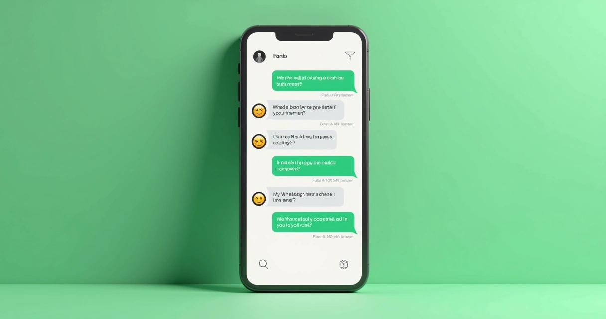 Tela de WhatsApp mostrando uma conversa com respostas automáticas humanizadas 