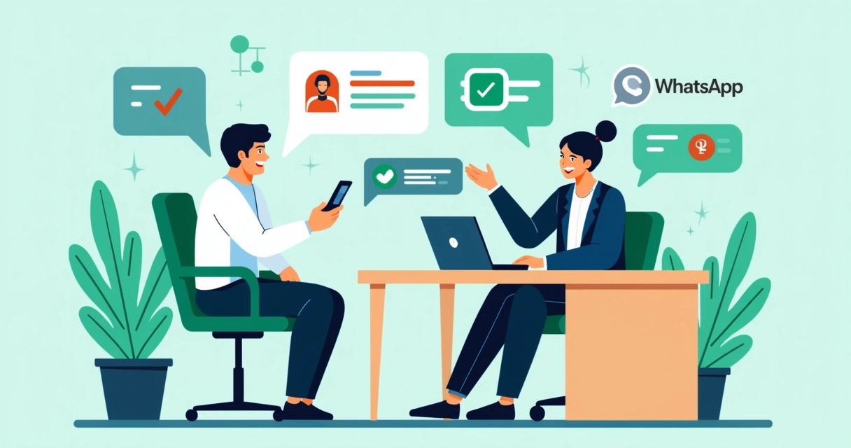 Pessoa interagindo com chatbot em tela de celular 