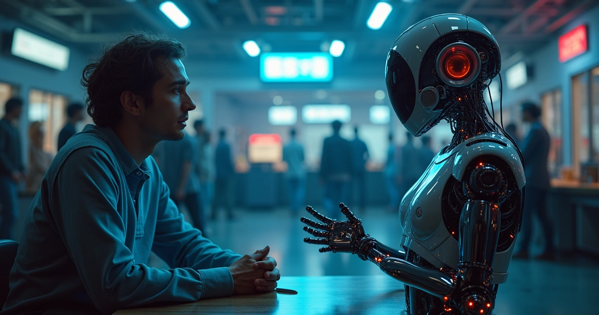 Fluxo visual de conversas entre chatbot e pessoas 